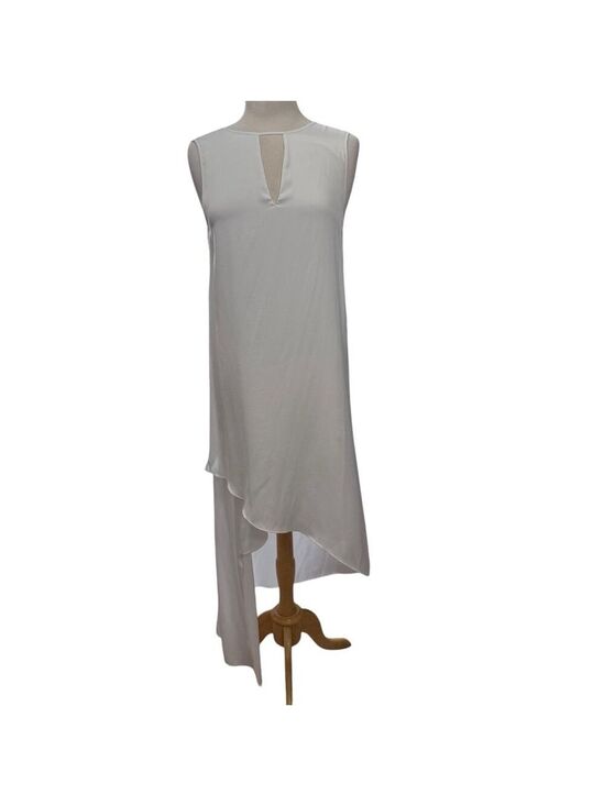 BCBGMAXAZRIA Dresses & Skirts - BCBGMAXAZRIA Dress XS White Sleeveless Asymmetrical